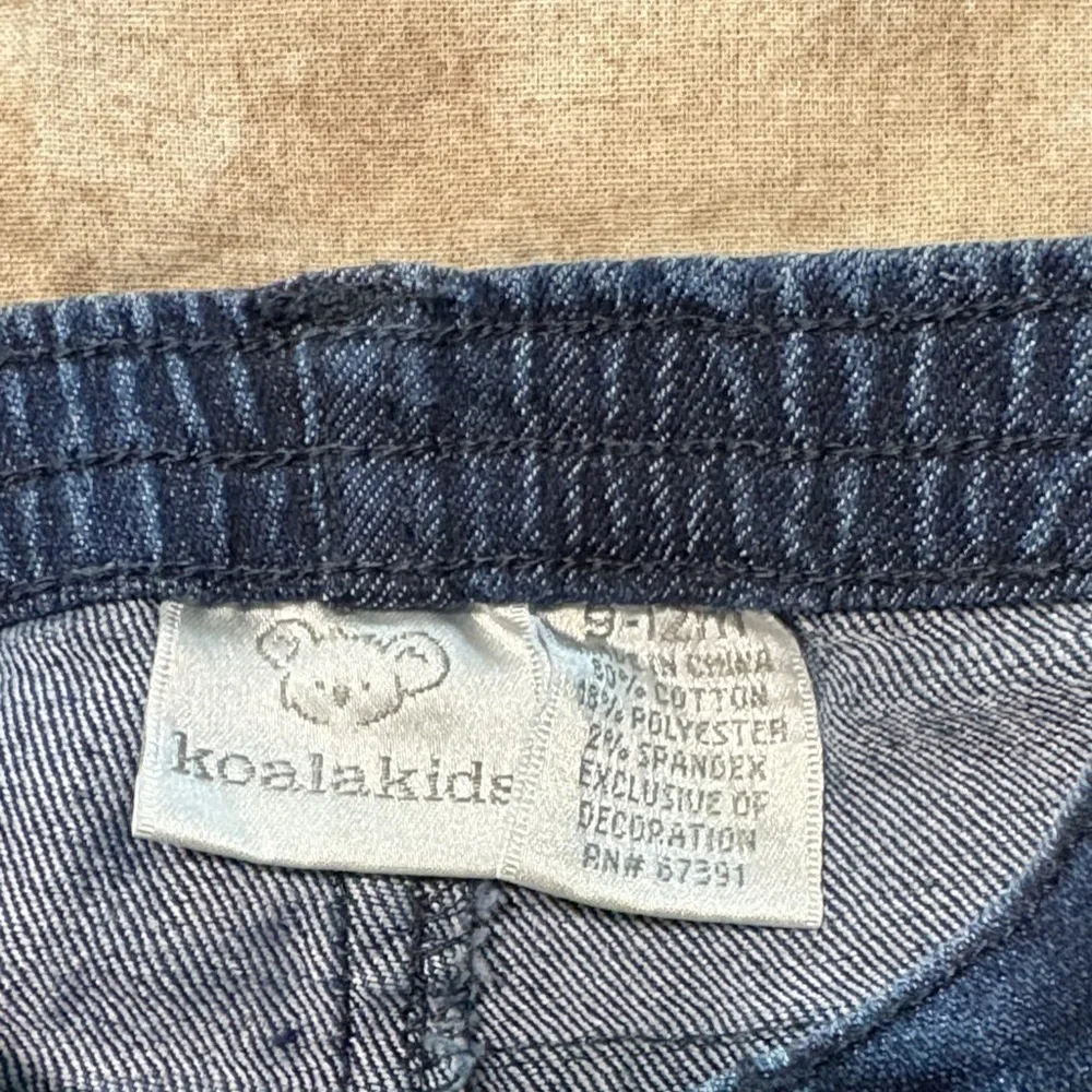 Koala Kids Navy Jeans with Embroidered Floral Accents